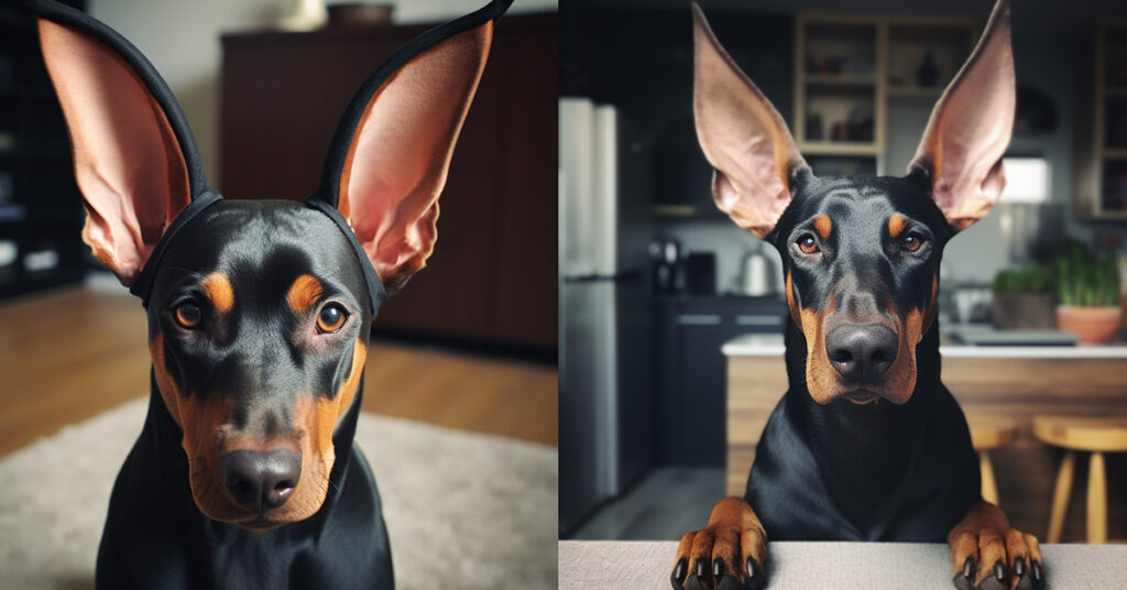 how to make doberman ears stand up without cropping 2